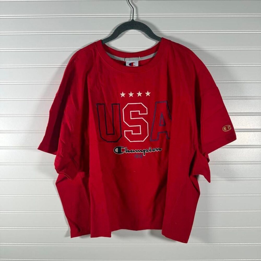 New Red Champion USA T-shirt